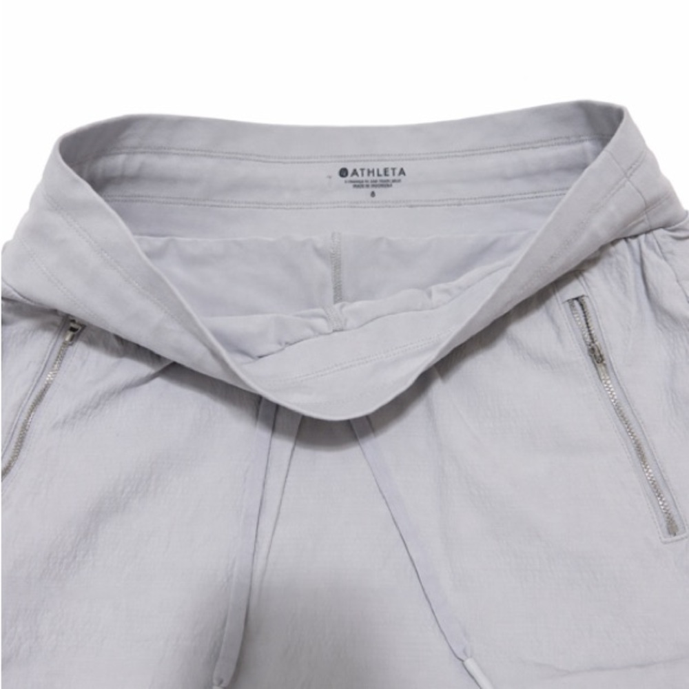 Athleta Light Gray Drawstring Skort - Picture 2 of 2